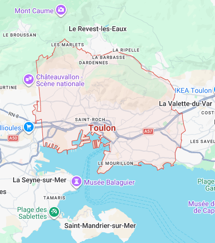 LE MONT-FARON carte